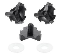 FOYTOKI 3pcs Helmet Visor Clips Screws Screw Set for Motorcycle Helmet Black Precision Machining Easy Installation Visor Repair Kit Motorcycle Sun Shade Accessories