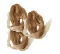 FOYTOKI 3pcs Low Temp Silk Wigs Hair Braid Extensions Long Synthetic Hair for Braiding Soft Pre-stretched