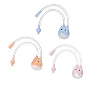 FOYTOKI 3Pcs Nose Suction Cleaners Silicone Reflux Nasal Aspirators for Mucus Removal Easy to Clean Portable Supplies