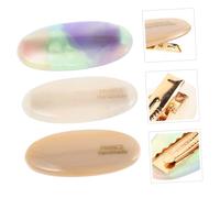 FOYTOKI 3pcs Retro Oval Hairpin for Women French Hair Clips Small Hair Barrettes Vintage Autumn Winter Fashion