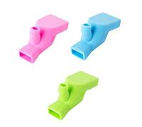 FOYTOKI 3pcs Silicone Faucet Extender for Boy Girl Easy to Install Hand-Washing Aid in Green Blue and Pink Fit for Bathroom Sinks Make Cleaning Fun for Toddlers