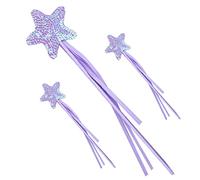 FOYTOKI 3pcs Star-shaped Fairy Staff Boys and Girls for Party Supplies Photo Prop