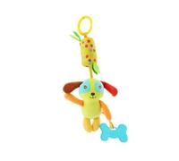 FOYTOKI 3pcs Toys Cartoon Animal Bedside Bells Infant Hanging Wind Chime Set for 0-1 Year Old Babies with Lion, Dog, Owl Cot Toys