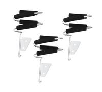 FOYTOKI 3pcs Wall Mount Hair Dryer Holder Racks with Screws Stainless Steel Storage Shelf Space-saving Bathroom Organizer for Hair Styling Tools Compatible