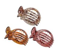 FOYTOKI 3Pcs Women Hollow out Hair Clips Creative Hair Accessories for Daily Wear Parties and Ceremonies Elegant Headwear Deep Light and Light Colors