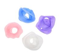 FOYTOKI 4 Pairs Silicone Wristbands for Washing Face, Skincare Arm with Liquid Splash Protection, Multi-Color Silicone Face Wash Wrist Strap Set for Spa and Daily Use