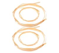 FOYTOKI 4 Pcs Bamboo Canes for Boxes and Basket Weaving, Beige Bamboo Strips, Splinterfree and Robust Craft Supplies for Craft Enthusiasts