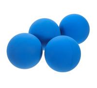 FOYTOKI 4 Pcs Blue Rubber Squash Training Balls High Elasticity Rebound Mini Bounce Ball for Reaction and Racquetball Practice Equipment
