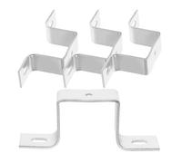 FOYTOKI 4 Pcs U Shaped Rail Bracket Brackets Stainless Steel Stable Support Sturdy and Reliable for Rail Circuit Breakers in Homes and Offices