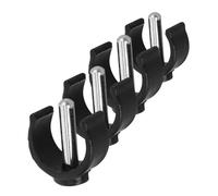 FOYTOKI 4 Pcs Walker Latch Clamp Set Sturdy Crutch Attachment for Toilet Safety Rails and Bathroom Handrail Support Replacement Pin Lock Clips for Walking Canes and Support Sticks