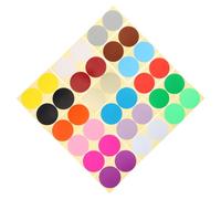 FOYTOKI 40 Sheets Self Adhesive Round Color Coding Labels Stickers 100mm Paper Circle Dots for Managing Files and Storage Easy to Write on Classroom Office Use