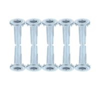 FOYTOKI 40Pcs Metal Caster Socket Inserts for Office Chair Legs, Stem Wheel Sleeves for Furniture Castor Cups, Metal Grip Ring Wheel Sleeves Compatible with Wooden Furniture and Chair