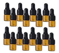 FOYTOKI 40pcs Reusable Essential Oil Dropper Bottles Glass Caps for Aromatherapy Medicine and Lab Use Portable Storage for Liquids