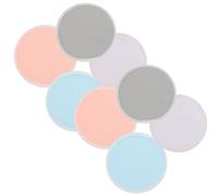 FOYTOKI 4Pairs Washable Breast Pads for Breastfeeding Reusable Nursing Pads Breathable Lightweight for Go Moms Excellent Absorption to Prevent Milk Spillover