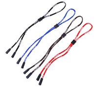 FOYTOKI 4pcs Adjustable Non-slip Eyewear Rope for Glasses Lightweight Sports Strap for Daily Outdoor Use in Red Blue Black Brown