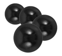 FOYTOKI 4pcs Black Plastic Replacement Pinball Balls for Table Games with Smooth Performance and Easy Installation, for Home Use Pinball Machine Accessories