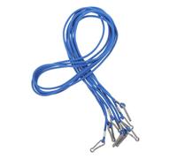 FOYTOKI 4pcs Elastic Blue Nylon Glove Clips with Adjustable Length and Quick On/off Feature, Anti-lost Ski Glove Tether and Young Adventurers Suitable for Winter Use and Sledding Hill