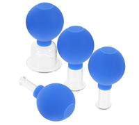 FOYTOKI 4pcs Face Body Cupping Therapy Massage Cups Vacuum Cupping Glasses Skin-friendly Multi-functional Use
