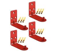 FOYTOKI 4pcs Fire Extinguisher Brackets Wall Mount Hooks Metal Heavy Duty Secure Hold for Maximum 20lbs Fire Extinguisher Easy Access for Wall Use