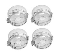 FOYTOKI 4pcs Gas Cooker Knob Cover Child Proof Kitchen Stove Safety Guard Heat Resistant Plastic Protection for Gas Knobs Essential for Families Boys and Girls