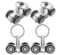 FOYTOKI 4pcs Infusion Track Slide Parts Pulley Metal Userfriendly Design Smooth Stable Operation Assorted Color Healthcare Setting Accessories