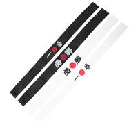 FOYTOKI 4pcs Japanese Ninja Headbands for Men Non-slip Polyester Karate Accessories with Retains Shape and Elasticity, Engineered for Stability, for Kitchen Work and Sushi Preparation
