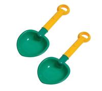 FOYTOKI 4pcs Lightweight Beach Sand Bright PP Sand Scoops for Yellow Red Green Blue for Summer Fun Cognitive Play and Easy Cleaning Random Color