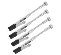 FOYTOKI 4pcs Magnetic Flexible Gooseneck Clip with Adjustable Alligator Clips for Electronics and Jewelry Repair, Iron Material Helping Hands Tool for Crafts and Soldering