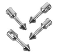 FOYTOKI 4pcs Marine Grade Stainless Steel Spearfishing Muzzle Band Inserts Underwater Fishing Rubber Band Replacement Kit for Spearfishing Gear Repair