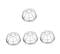 FOYTOKI 4pcs Metal Fire Alarm Detector Covers with Wire Guard Sprinkler Sensor Protector Cage for Residential Commercial Hotel and Factory Use Easy Installation and Visual Warning