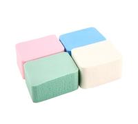 FOYTOKI 4Pcs Natural Sponge Powder Puff Four Color Diamond Makeup Applicators for Blusher Foundation and Concealer Soft Fluffy and Safe for All Skin Types