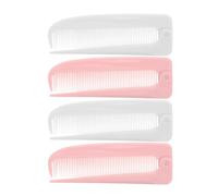 FOYTOKI 4pcs Pocket Comb Folding Comb 7.27x0.98x0.39in Plastic Quick Touch-ups Styling on The Go for Women for Parting