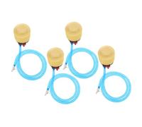 FOYTOKI 4Pcs Portable Foot Pump for Inflating Exercise Balls Air Mattresses and Beach Durable and Lightweight Design with Flexible Hose for Easy Use
