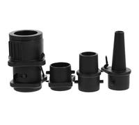 FOYTOKI 4pcs Pump Adapter Kit for Inflatable Products and Gymnastics Mats, Air Pump Connector with Inflation and Deflation Functions, High Strength Abs Material Suitable for Kayak