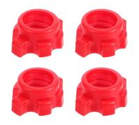 FOYTOKI 4pcs Red Spinlock Dumbbell Collar Screws Barbell Nut Bolts for Standard Weight Lifting Bars Home Gym Strength Training Fixing Screws