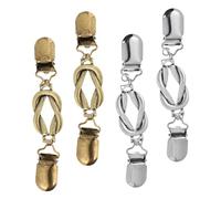 FOYTOKI 4pcs Retro Cardigan Clips for Sweater Collar Clasps to Stop Gaping Vintage Style Shirt Accessories