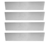 FOYTOKI 4pcs Roof Gutter Splash Guards Rain Diverter for Roofing Valleys Metal Rainwater Diverter Kit with Concrete Splash Block for House Roof Corner Protection