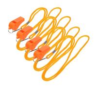 FOYTOKI 4pcs Soccer Survival Whistle Lanyard Referee Emergency Whistle Outdoor Sports