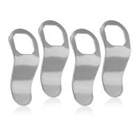 FOYTOKI 4pcs Stainless Steel Cam Lock Pull Thumb Operated Cabinet Finger Handle Offset Cam Lock Latch Pull for Drawer Compartment Industrial Hardware