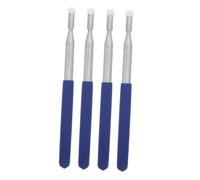 FOYTOKI 4pcs Telescoping Teacher Pointer Stick for Classroom Activities, Retractable Handheld Presenter Adjustable Length, Stainless Steel and Silicone Construction, Portable and Sturdy