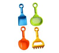 FOYTOKI 4Pcs Wear Resistant Portable Sand for Creative Beach Play Tools Including Rake and Hourglass Fun Outdoor Activity for Boys and Random Color