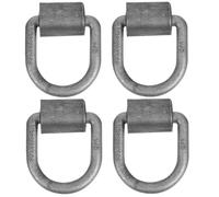 FOYTOKI 4pcs Weld-on D-ring Tie-down Anchor 1/2 Inch Carbon Steel 12,000 Lbs Weldable D Ring for Lifting Sling, Atv, Industrial Environments and Farm Applications