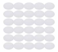 FOYTOKI 50 Pcs Round White DIY Painting Paper Cards, Painter Cardboard Sheets for Sketching, Drawing, and Scrapbook Making with Smooth Surface