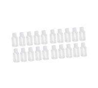 FOYTOKI 50ML Travel Squeeze Bottles 20-Pack Portable Refillable Clamshell Containers for Toiletries Lotion Shampoo for Travel with Flip Top Lid