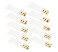 FOYTOKI 50pcs Refillable Empty Lip Gloss Tubes with Soft Applicator for DIY Lip Balm and Cosmetics Travel Use