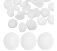 FOYTOKI 50pcs Replacement Earphone Sponge Pads 15mm White Ear Bud Pad Cushions Soft Comfortable Earphone Covers Easy to Take for Daily Use
