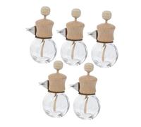 FOYTOKI 5PCS Car Diffuser Bottles Refillable Air Vent Perfume Container Vehicle Mounted Air Freshener for Relaxing Driving Atmosphere Portable and Easy to Use