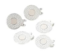 FOYTOKI 5pcs Decorative Ball Markers Hat Markers Zinc Alloy Lightweight Portable Fashion Delicate Design for Golf Course Accessories