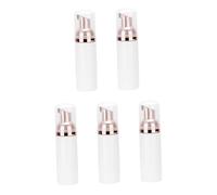 FOYTOKI 5pcs Foaming Soap Dispenser Bottles with Rose Gold Pump Compact Refillable Travel Bottles for Bathroom Gym Bag Toiletries Storage Pet Plastic Design