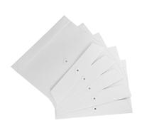 FOYTOKI 5pcs Paper File Folders with String Button Pouches Large Storage Bags Convenient File Organizers for Business Handling and Classroom Use